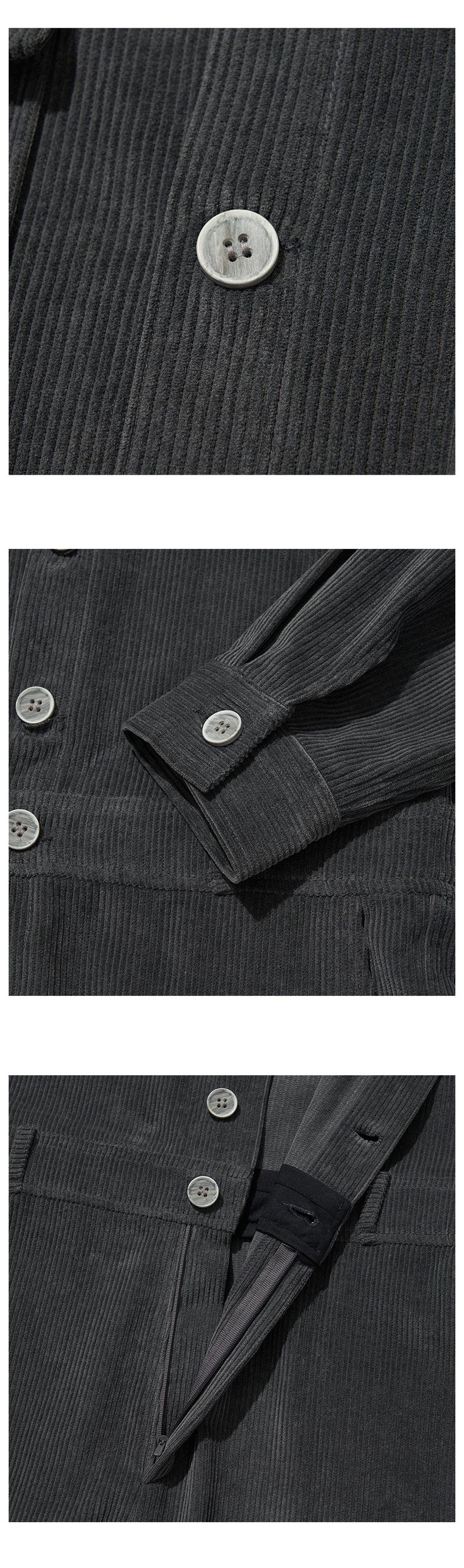 CASA CORDUROY JUMPSUIT [CHARCOAL]