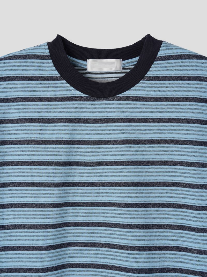 Washed long-sleeved T-shirt