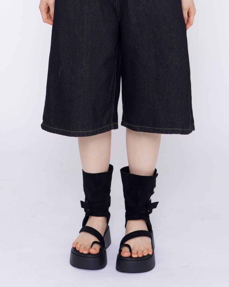 Bens Platform Suede Flip-flop Warmer Boots