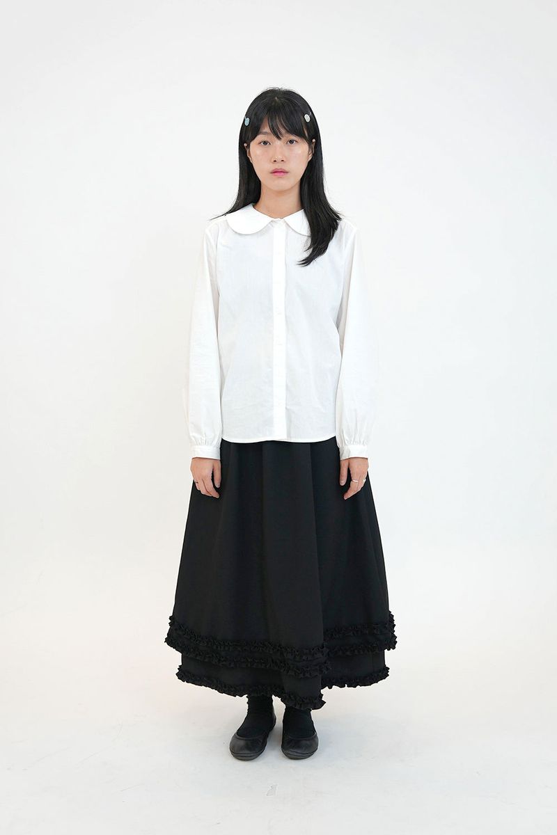 [fiebre] frill trimming skirt