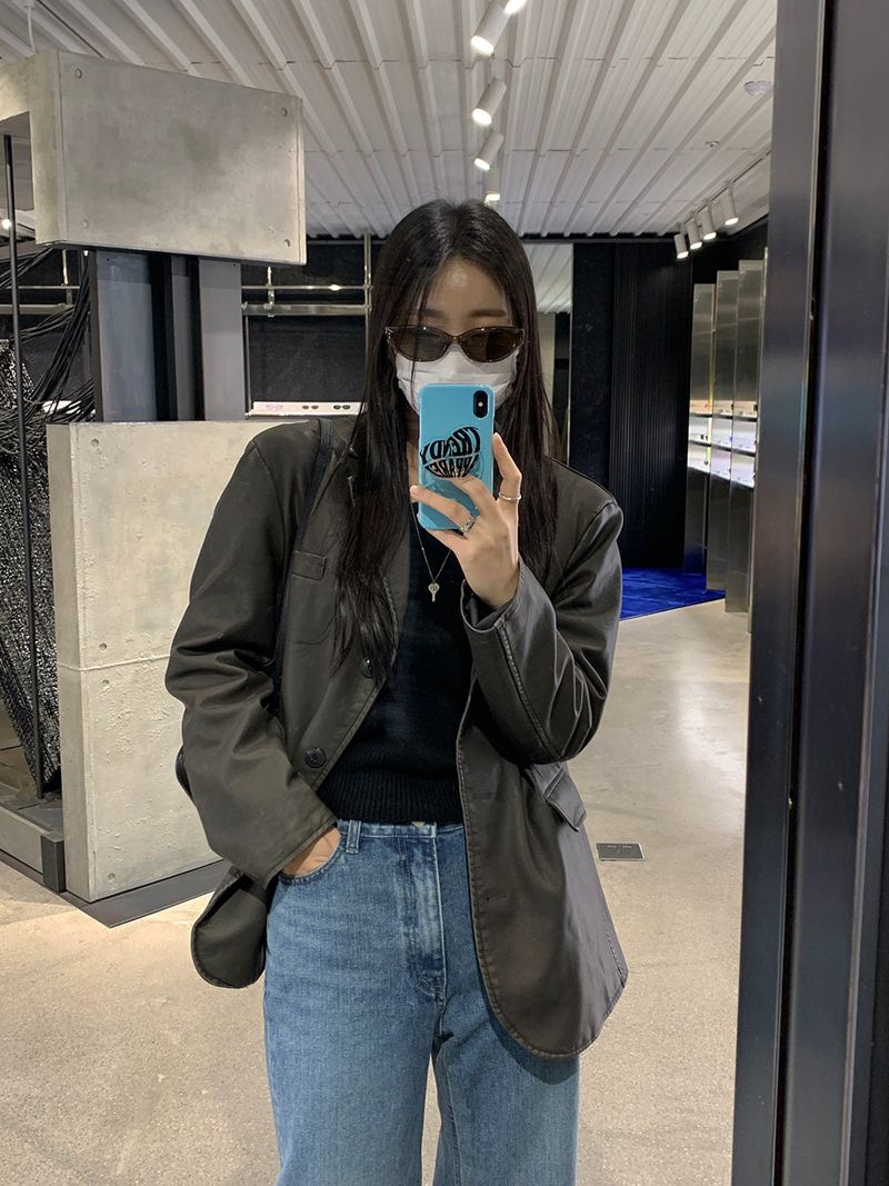 [MADE] Ditto wide long boots cut denim