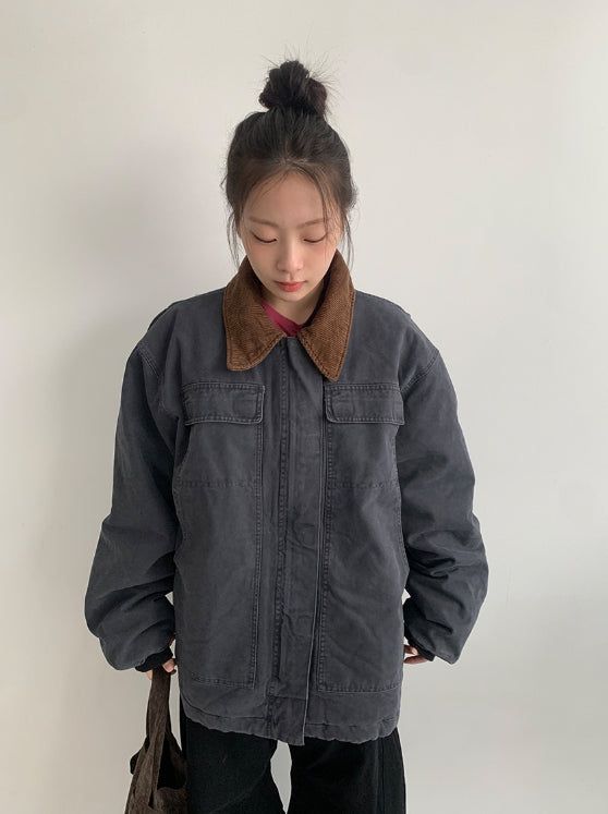 Shoji 3oz Washing Collar Quilted Jacket