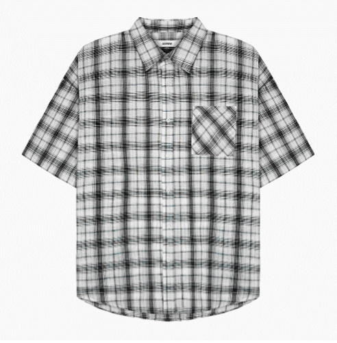 Thin Check Dark & Light Short-Sleeve Shirt