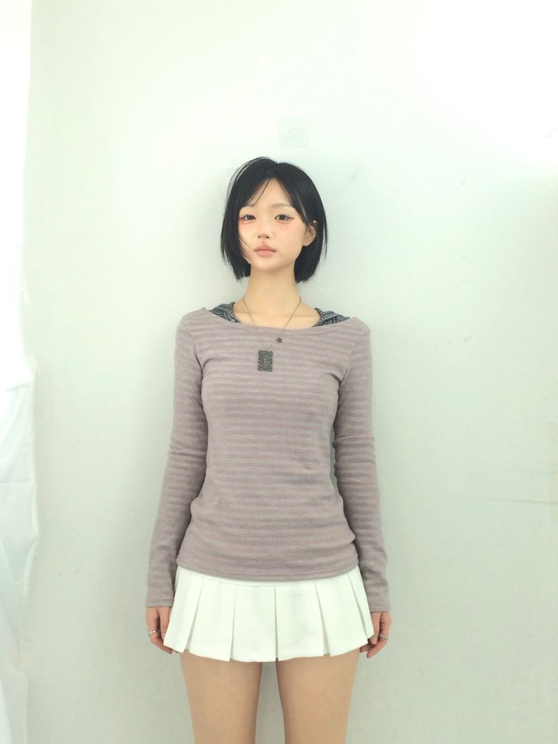 Basic Pleated Miniskirt