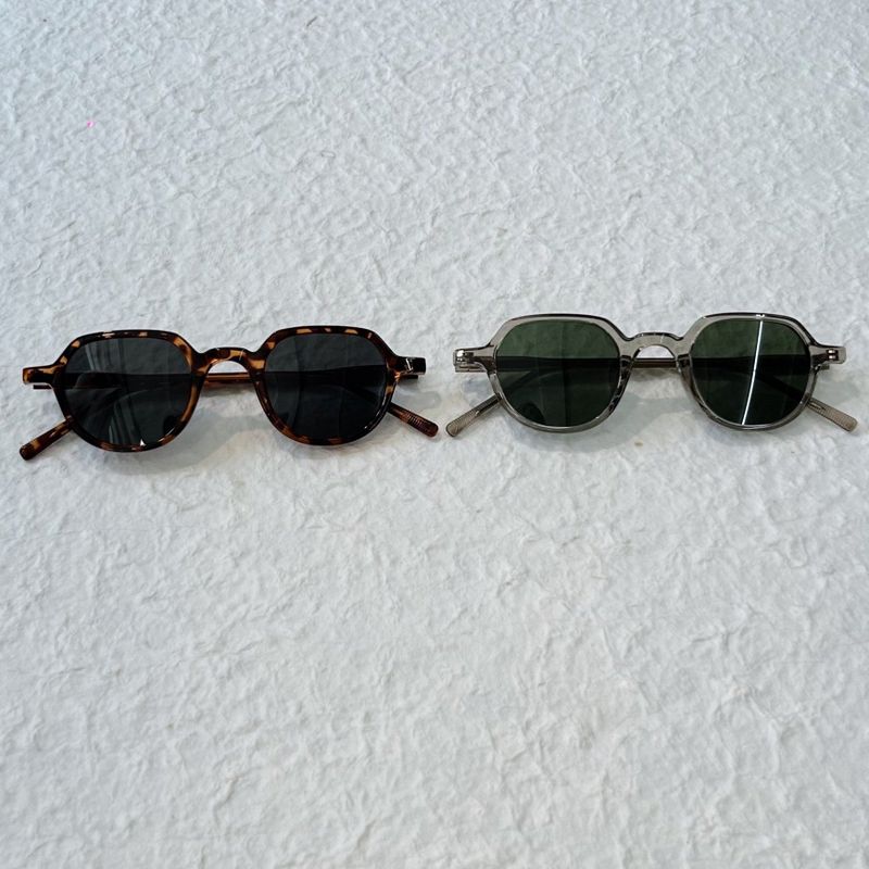 Angular Round Sunglasses