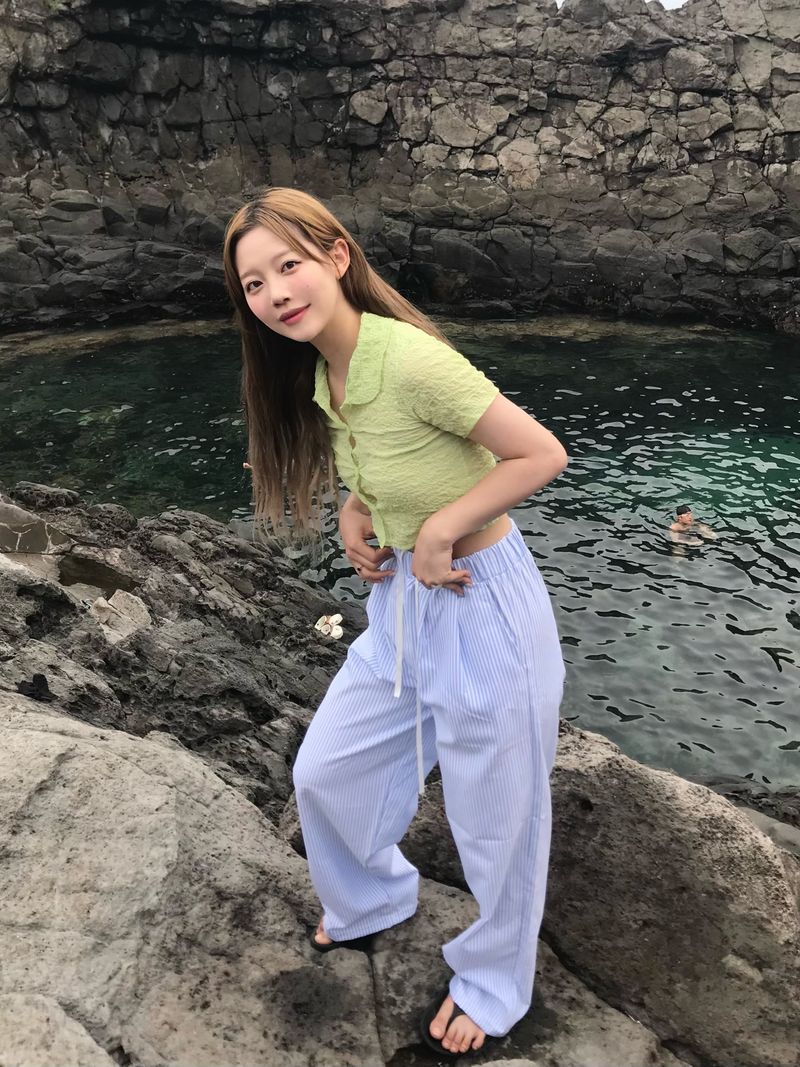 Waterfall stripe pants
