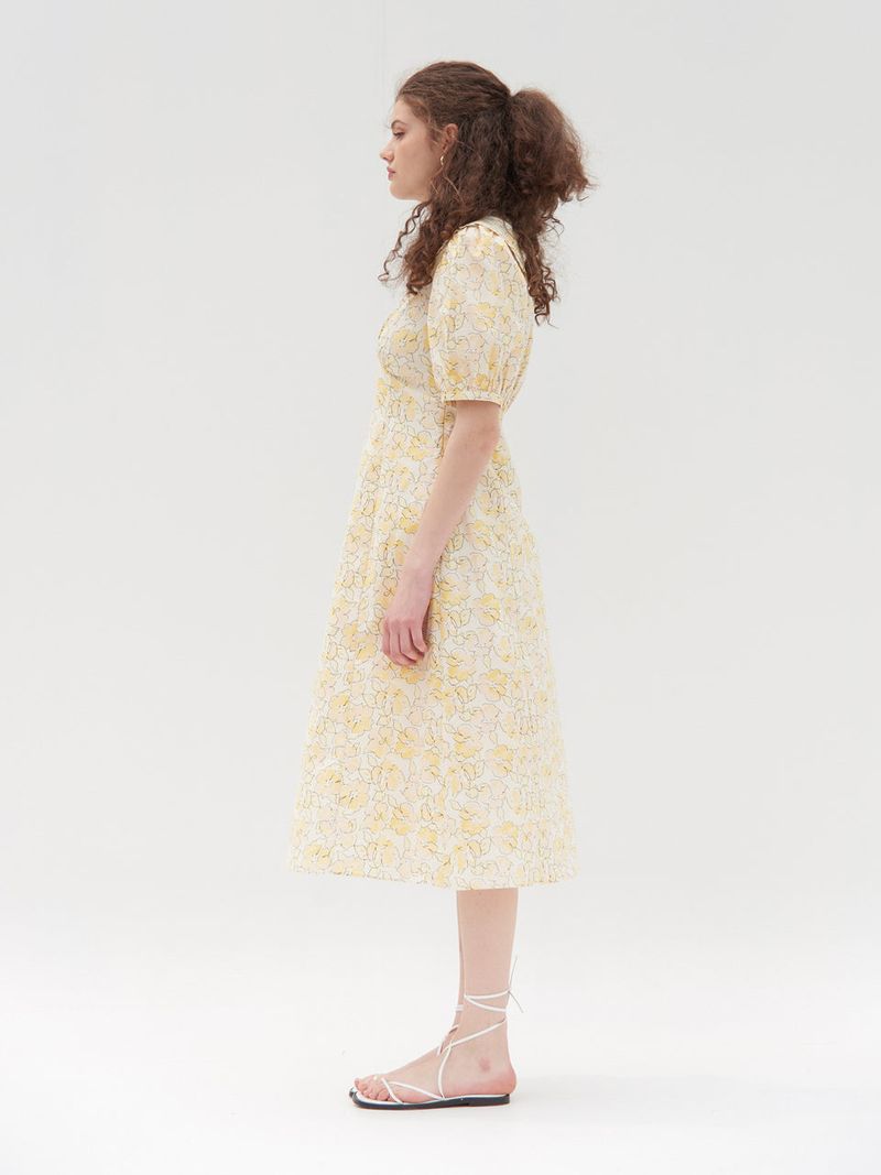SAILOR COLLAR CANDY MIDI ONEPIECE_YELLOW