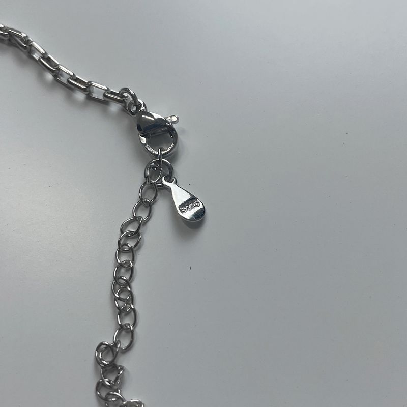 silver ring choker necklace (925silver)