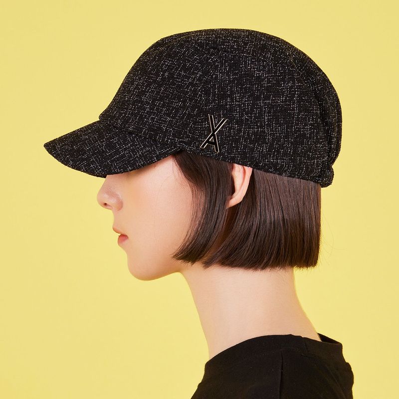 Epoxy Stud Bellboy Cap Black