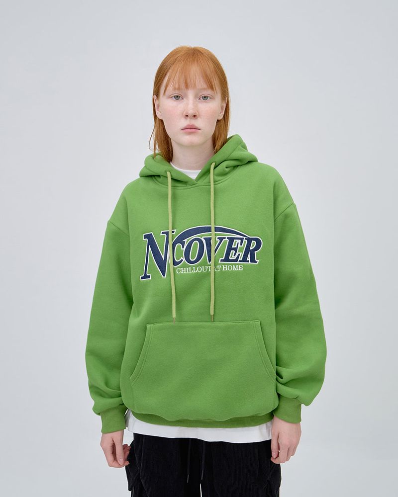 SWING LOGO HOODIE - OLIVE GREEN