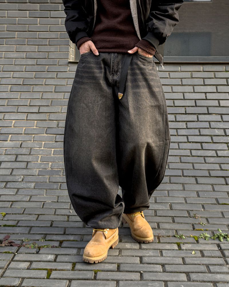 Kino Double Cat Washing Balloon Denim