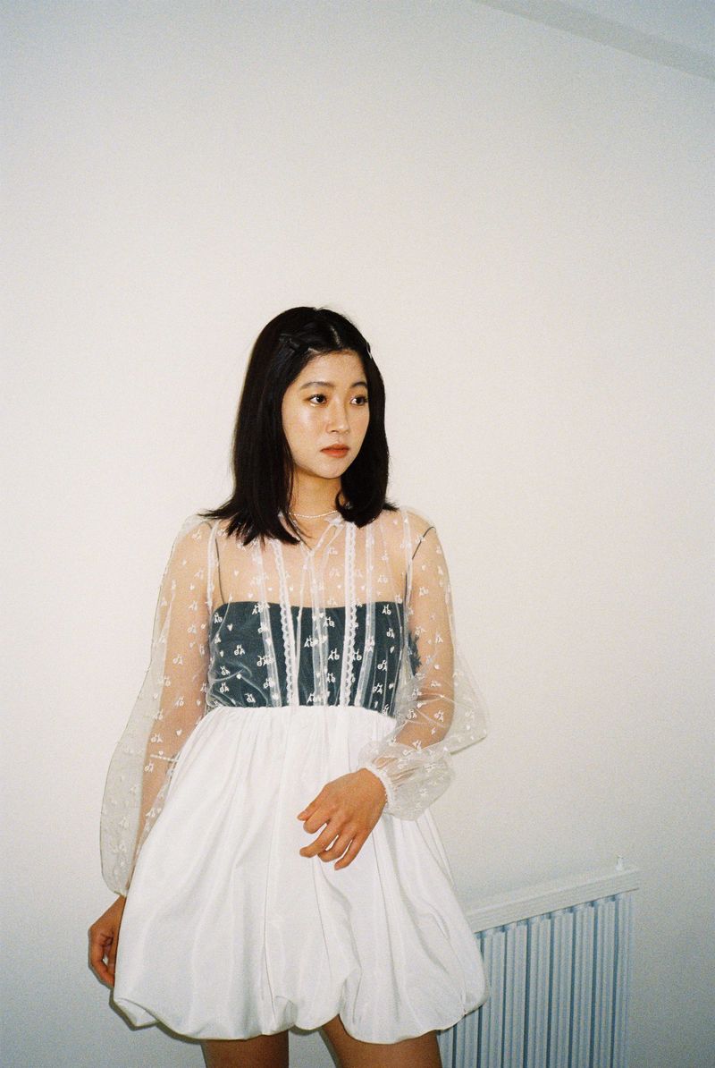 CLOUD TULLE DRESS _WHITE