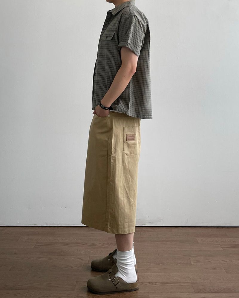 Taut Bermuda Cotton Pants
