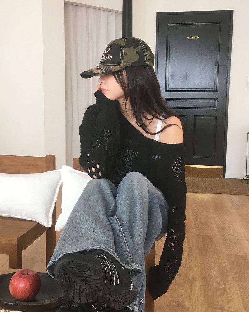 Today Military Lettering Ball Cap Hat