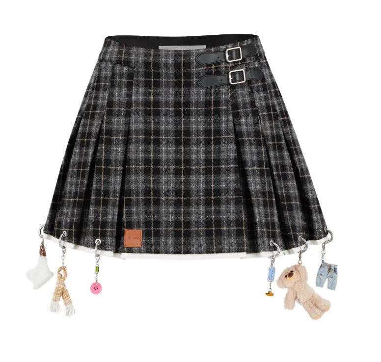 13DE MARZO Clothes Hanger Pleated Skirt