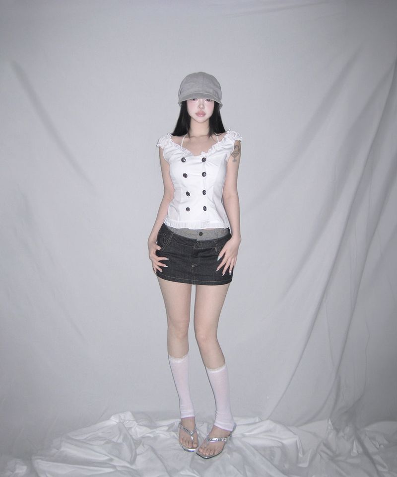 chrome frill bl (3colors)