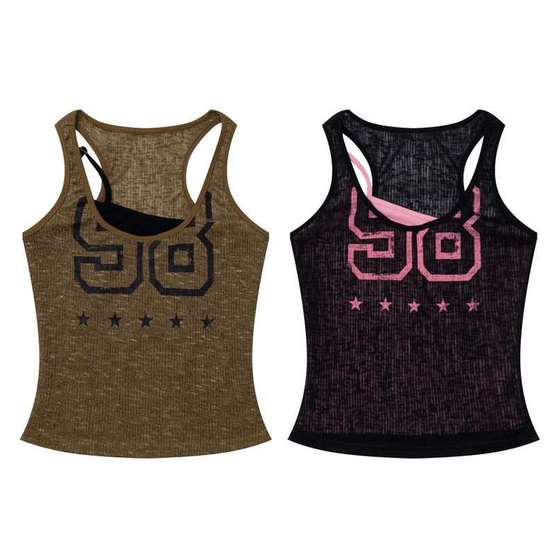 Sasha Number Star Layered Tank