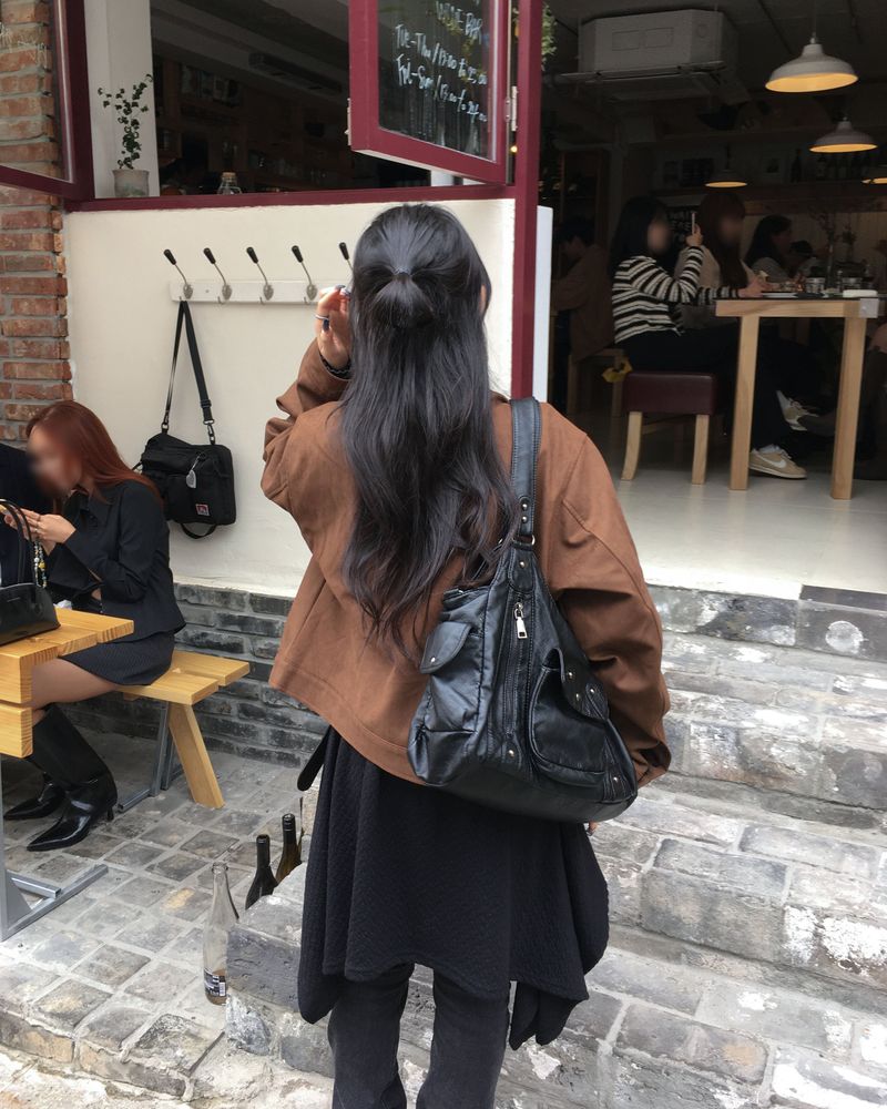 Devided suede jacket