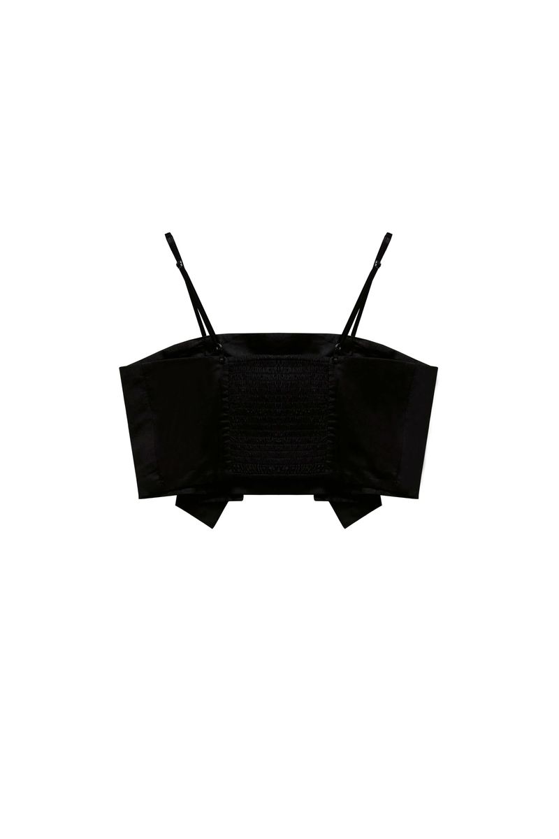 ARI RIBBON BUSTIER / BLACK