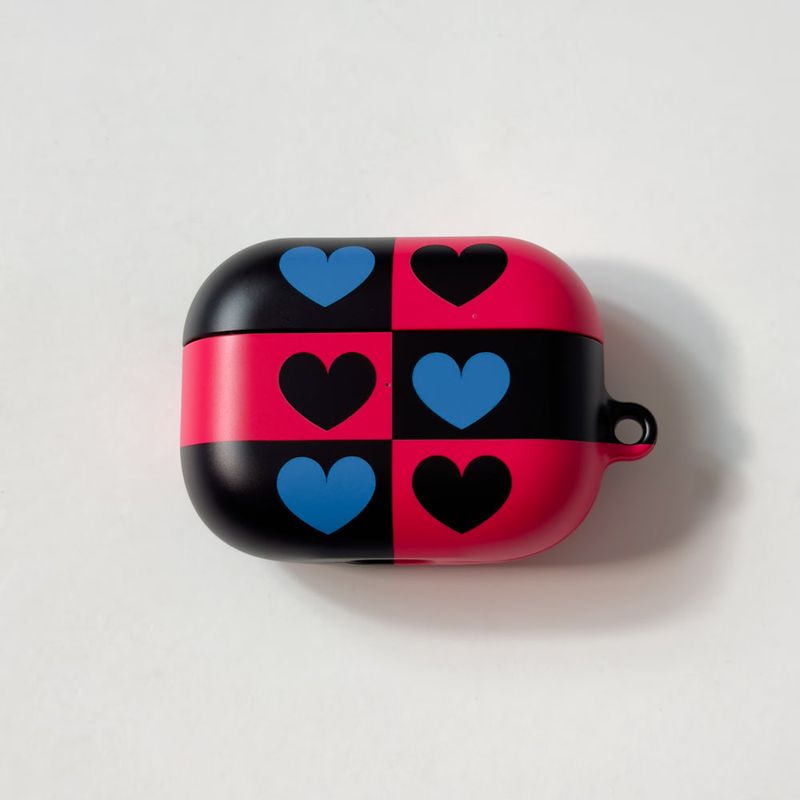 Heart Pattern Blue (Airpods Matt Case)