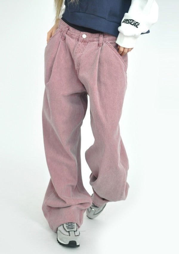 privatelookbook（プライベートルックブック）の「(UNISEX)faded denim pants(3color)（Pants）」