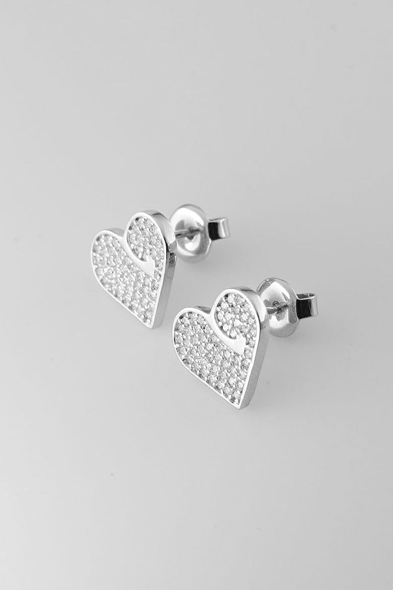 [925silver] Iconic heart earring
