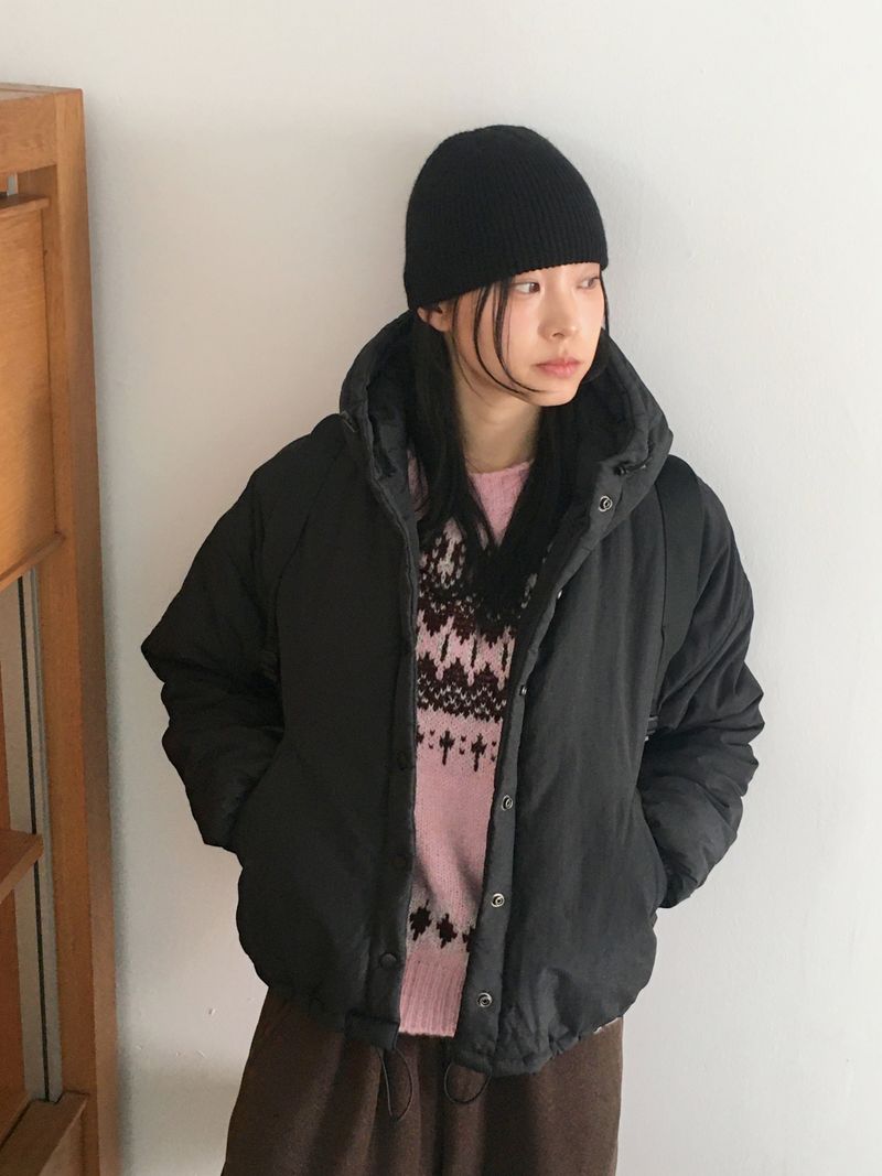 WONDER WONDER（ワンダーワンダー）の「【MADE7oz】ショート中綿フード付きウェロンバオリン（ジャケット/アウター）」