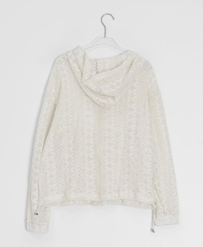 Ryoga Mesh Summer String Hood Zip-Up