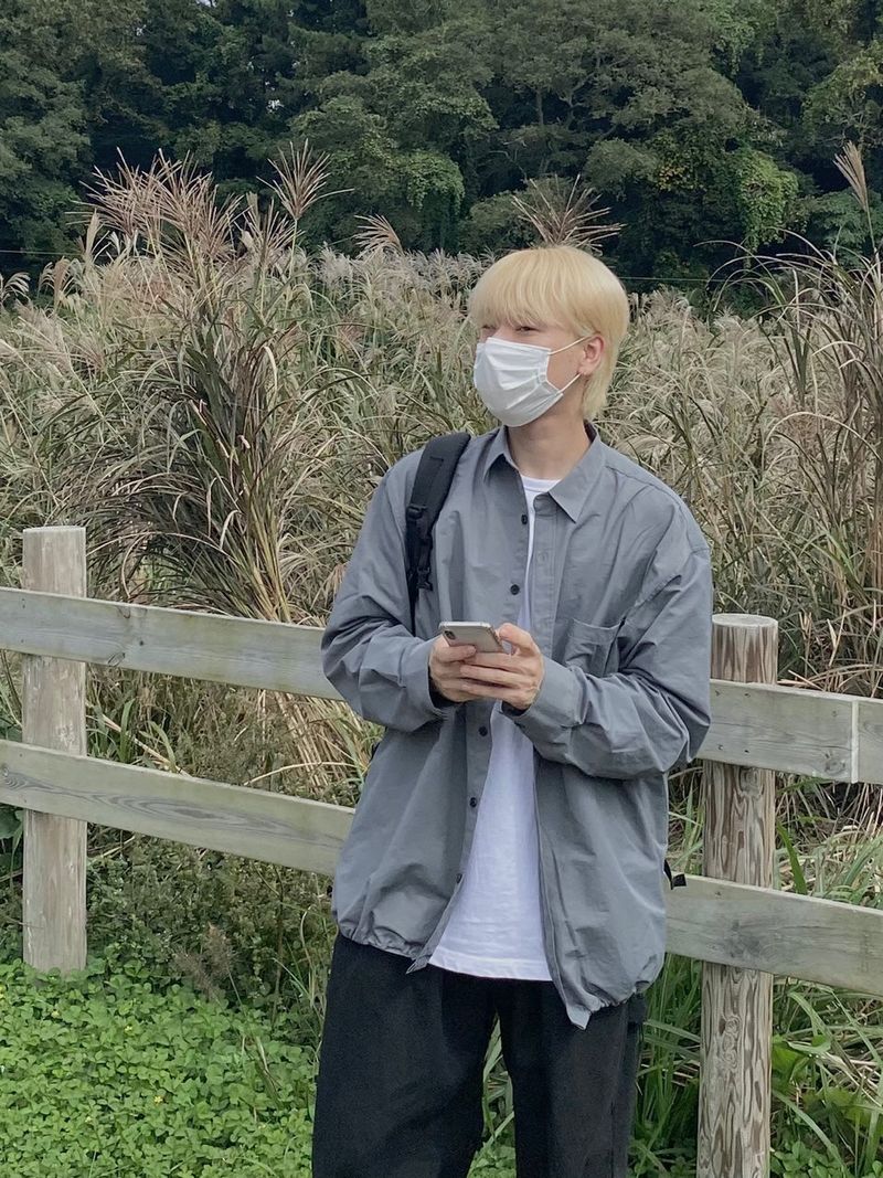 UNAIDUN overfit string long sleeve shirt 2C
