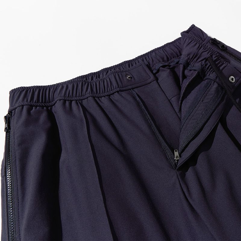 Nylon Span 4 Way Zip Pants - NAVY