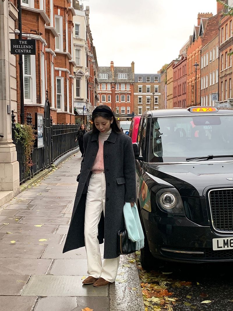[MADE] Elton Stitch Wool Handmade Long Coat