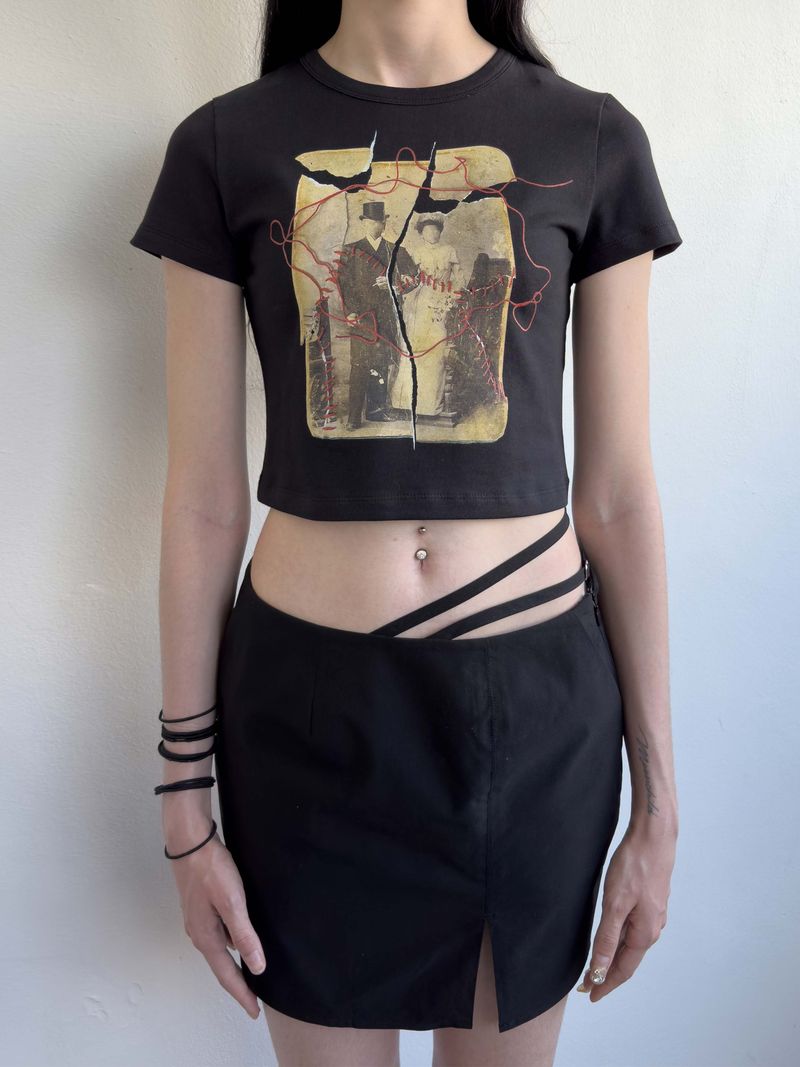 Broken Picture Tee BLACK