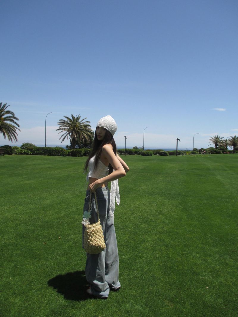 pine rattan bag