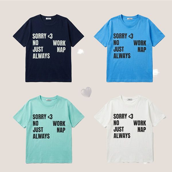 hijjoo（ハイチュー）の「Sorry Lettering Boxy Short Sleeve Tee (4 colors)（Tops）」