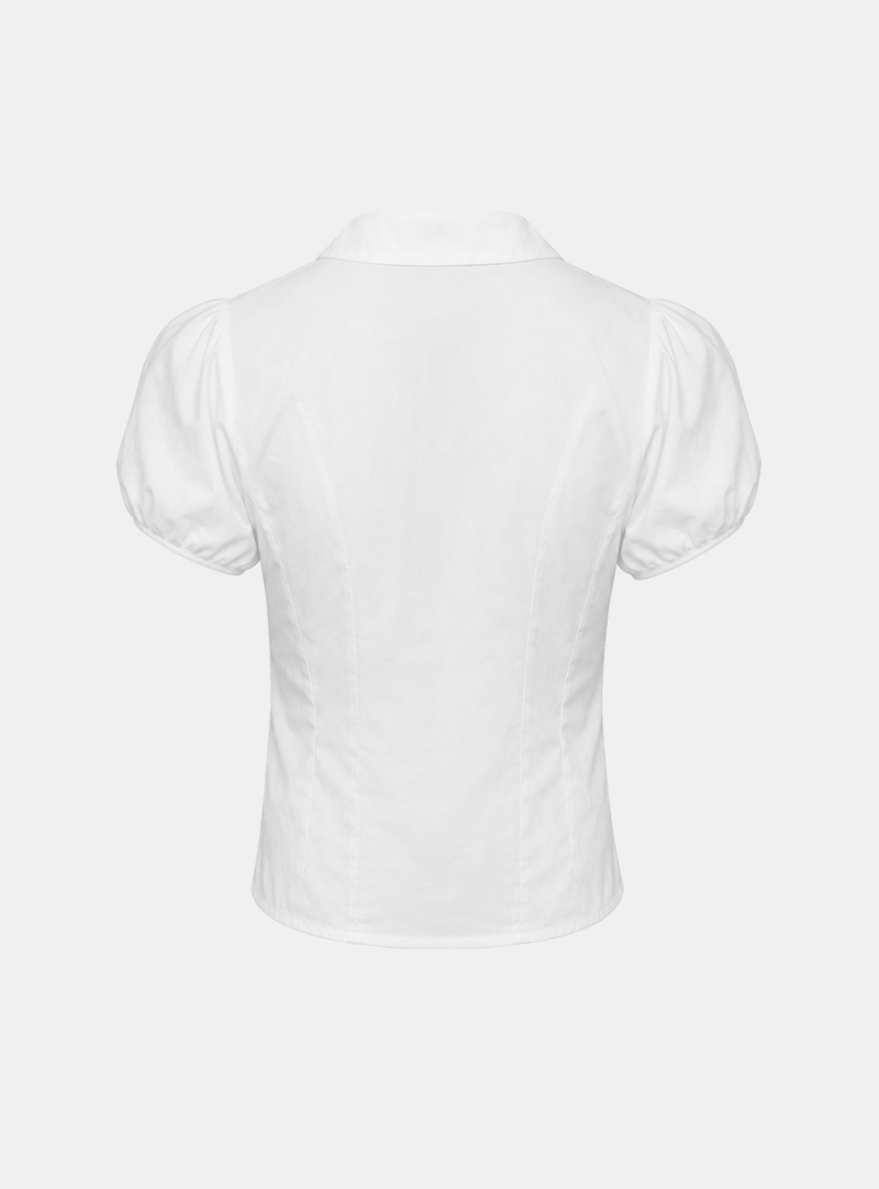 Arelia Frill Button Blouse