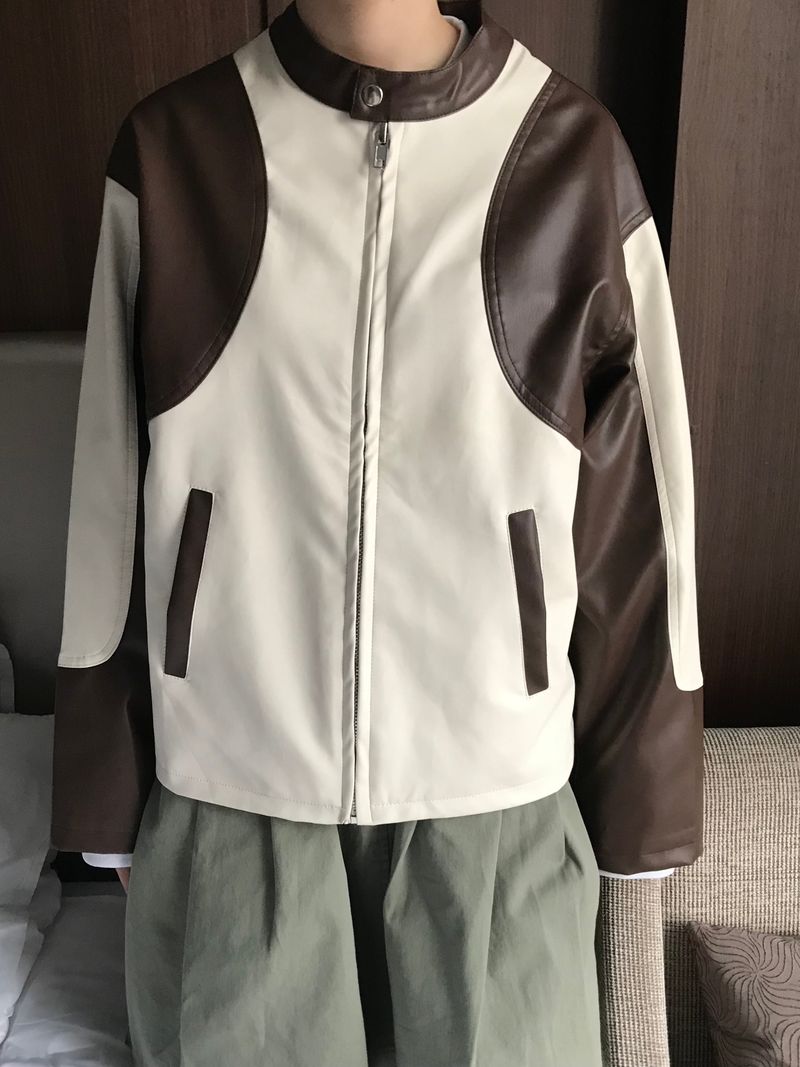 Rock chic motor leather jacket