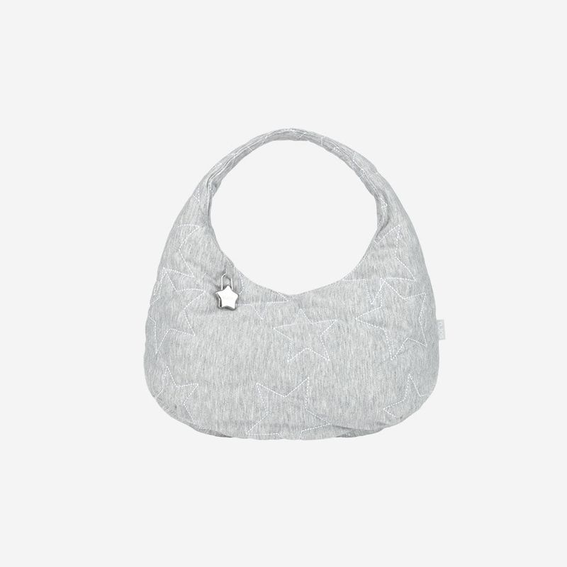 Starquilt padded Hobo Bag / Grey