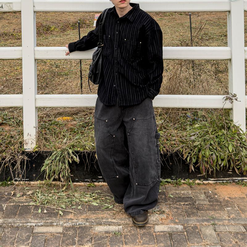 Berl heavy corduroy rivet shirt
