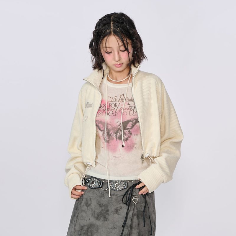 MARTIN VELVET WIDE JACKET_IVORY