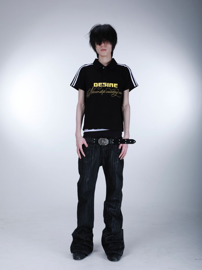 SEXXDEVIL "DESIRE" Waxed Denim Jeans