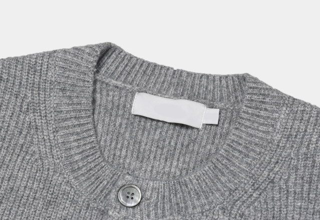 Deface Daily Hachi Round Semi Over Cardigan