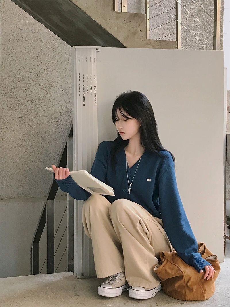 [bellide made] Merlin, Pendant V-neck Cardigan