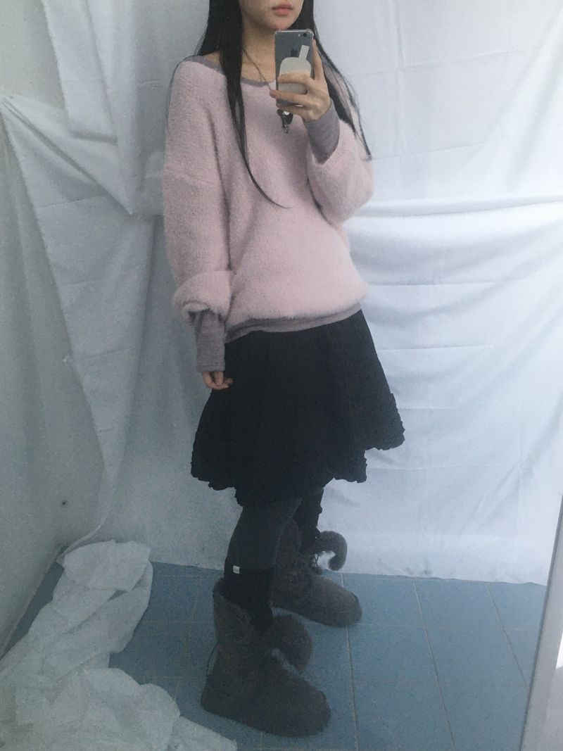 Flare some cotton frill skirt