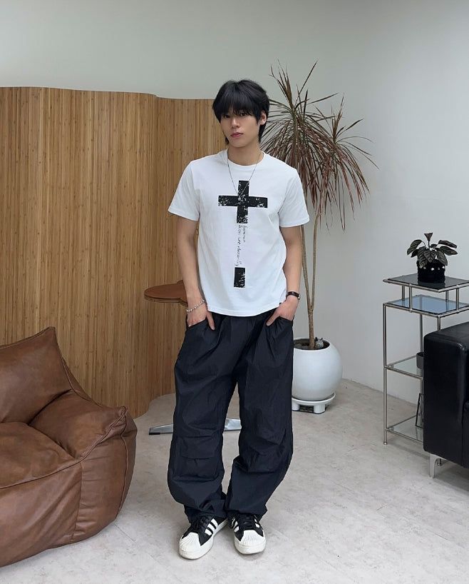 Rohef Cross short-sleeve tee