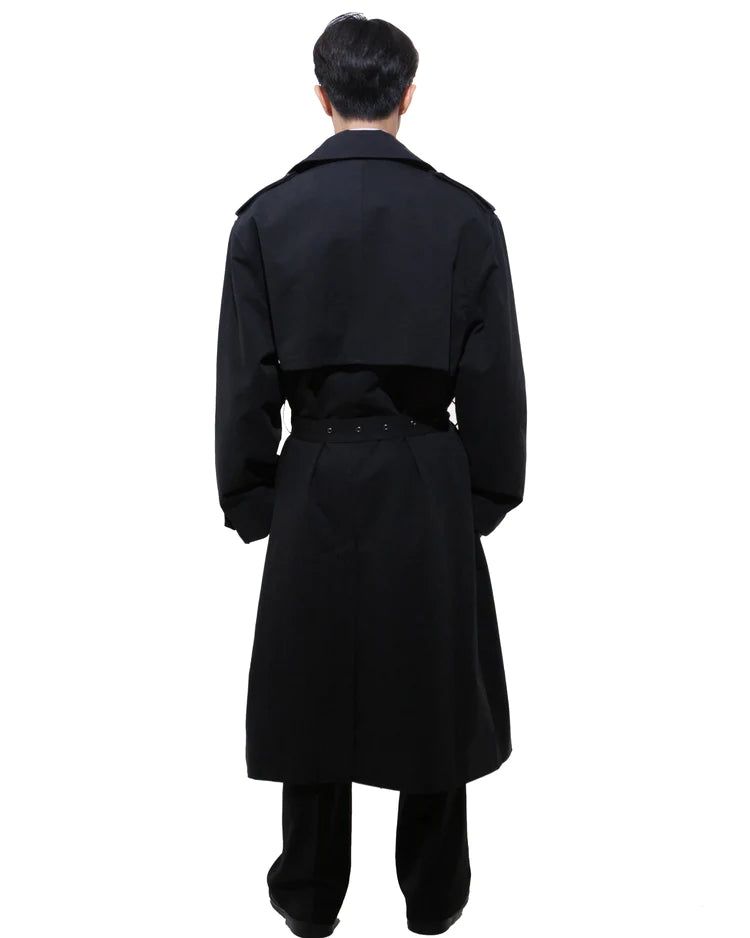 クラシックトレンチコート-BLACK （送料込）- WooStore