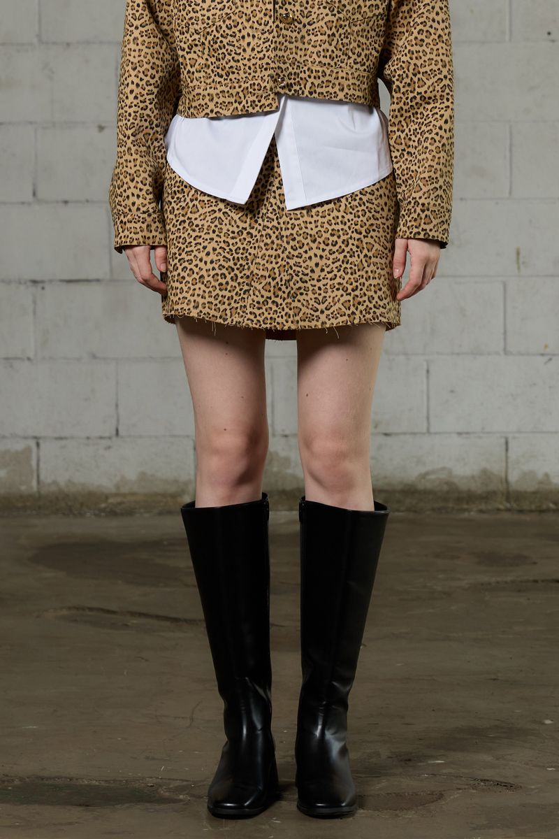 ARIKIM（アリキム）の「LEOPARD MINI SKIRT / BEIGE（Skirts）」