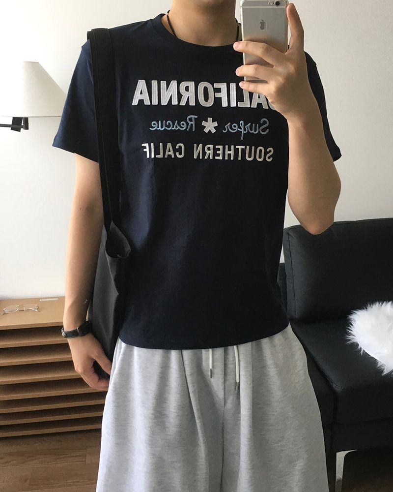 Cali Embroidery Short Sleeve Tee