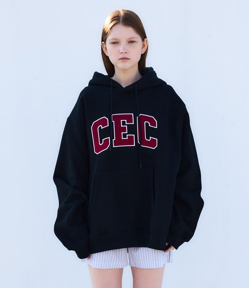  CEC ARCH LOGO HOODIE(BLACK)