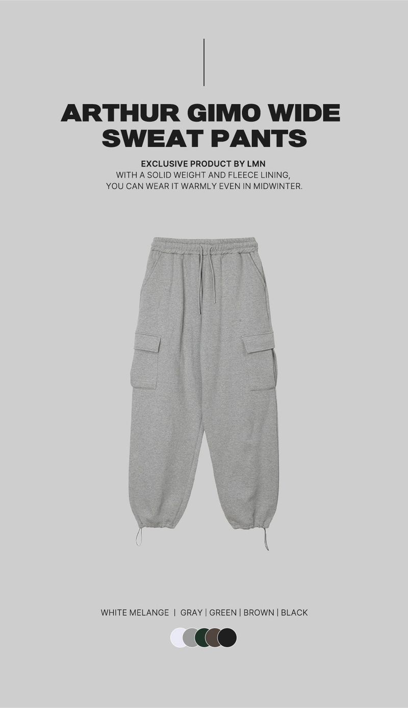 lemenne(ルメンヌ)の「LMN Arthur Napping Wide Sweat Pants (5 colors)(Pants)」
