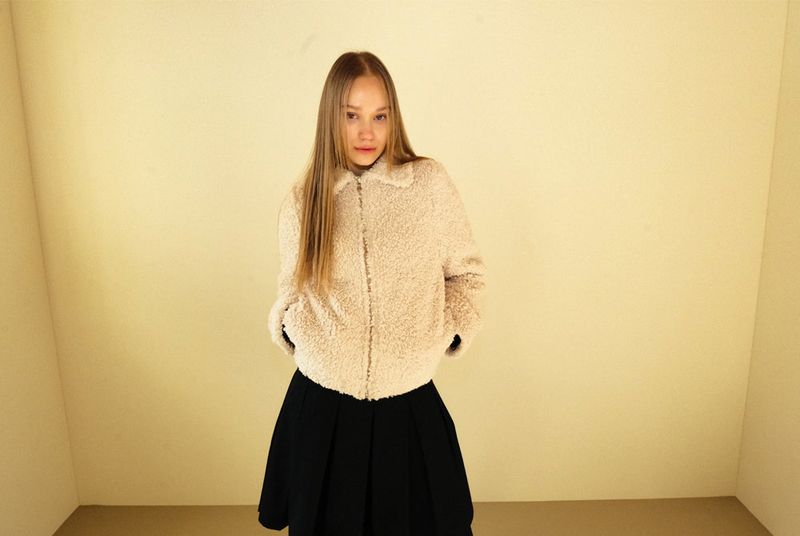 Snowflake fur jacket